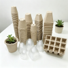 100% Compostable Molded Pulp Seedling Pots