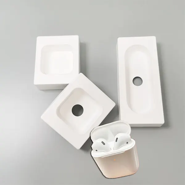 Multi-Size Ventilated Wet-Molded Sugarcane Pulp Earbuds Insert - Anti-Scratch Eco Liner For TWS Wireless Bluetooth Earbud Gift Packaging - 이미지 6