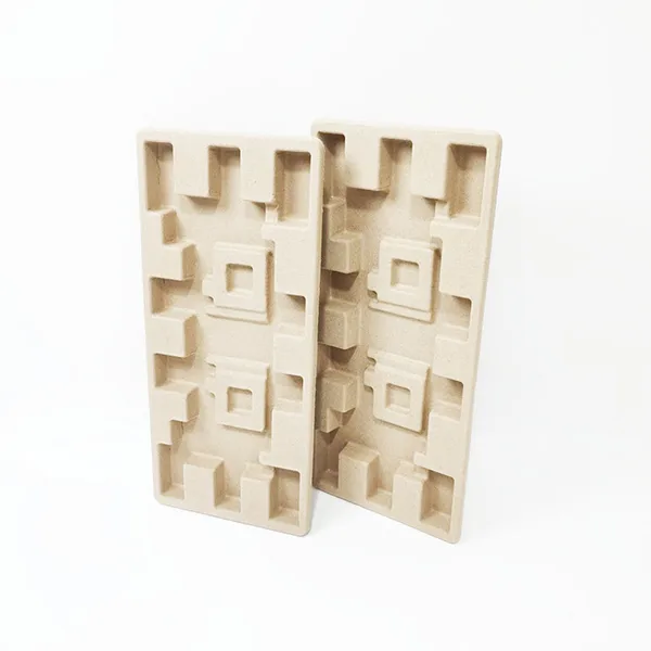 Multi-Cavity Dry-Pressed Recycled Pulp E-Bike Battery Molded Insert - Heavy-Duty Shockproof Eco Shipping Tray For Lithium Battery Modules - Image 4