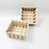Natural Recycled Paper Molded Pulp Clamshell Tray