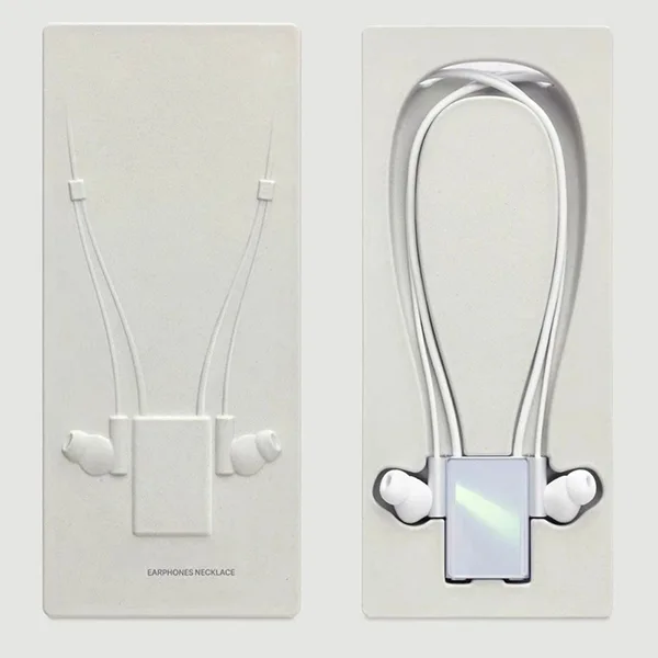 Separate Slots For Neck Strap, Control Module & Earbuds