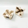 Natural Recycled Paper Molded Pulp Clamshell Tray