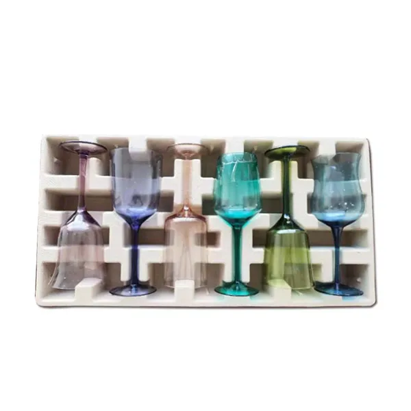 Natural Recycled Molded Paper Pulp | Dry / Wet Press Customizable